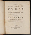 1752 4vol Works Of Conyers Middleton Antiquarian British History Books 1st Ed-13