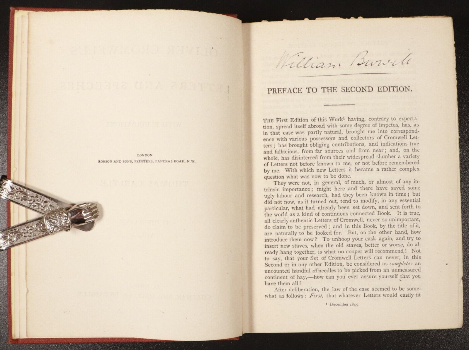 1871 5vol Oliver Cromwell Letters Speeches Thomas Carlyle Antiquarian Book Set