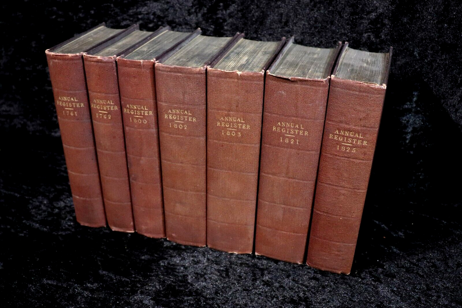 1761-1825 7vol The Annual Register Antiquarian British History Reference Books