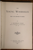 1897 The Young Woodsman by J. MacDonald Oxley Antique Fiction Book-3