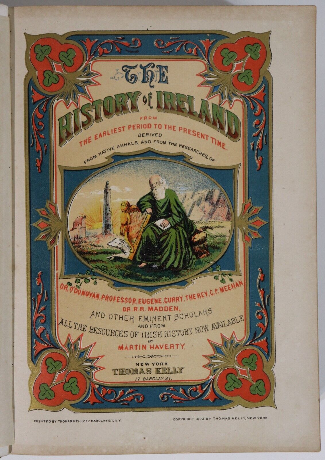 1882 The History Of Ireland by Martin Haverty Antiquarian Irish History Book