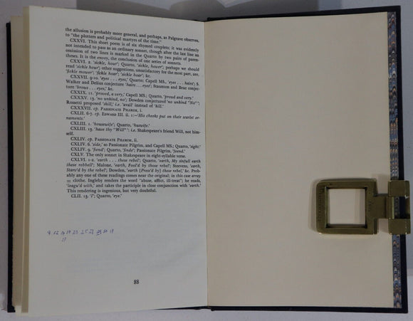 1961 The Sonnets of William Shakespeare Vintage Suede Literature Book