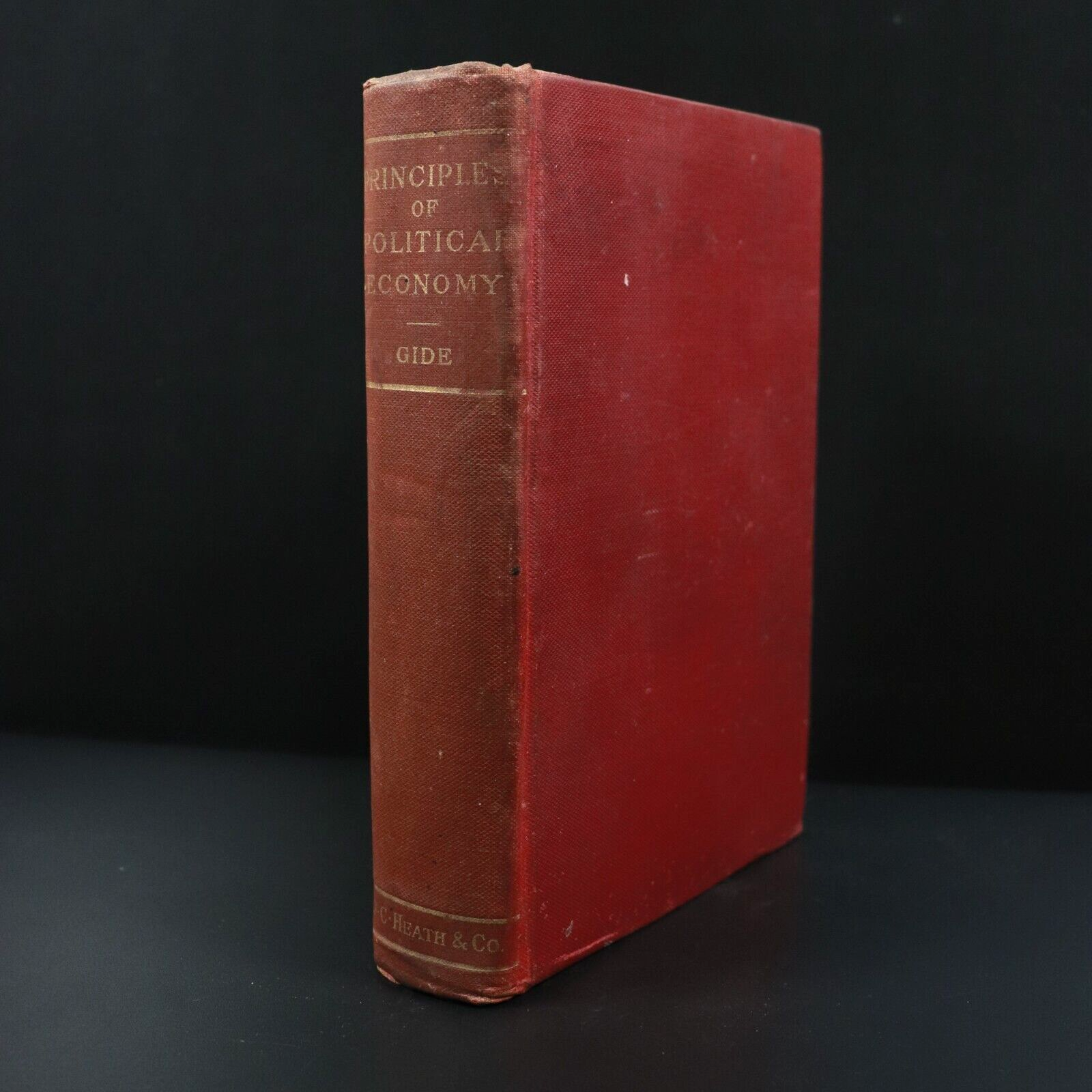 1903 Principles Of Political Economy by Charles Gide Antique Economics Book