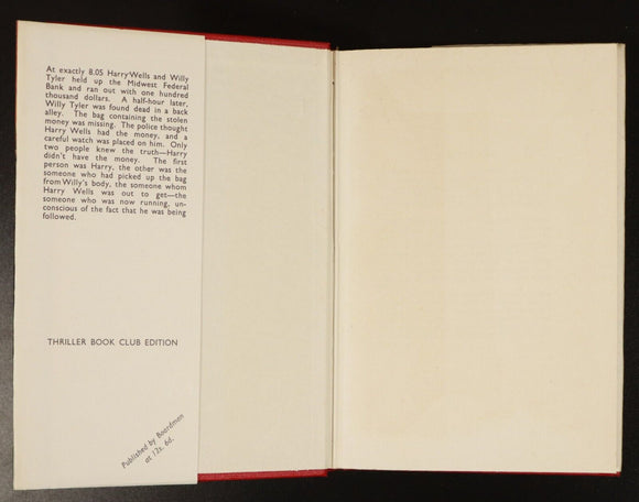 1963 The Long Ride by James McKimmey Vintage Crime Fiction Book 1st Uk Edition