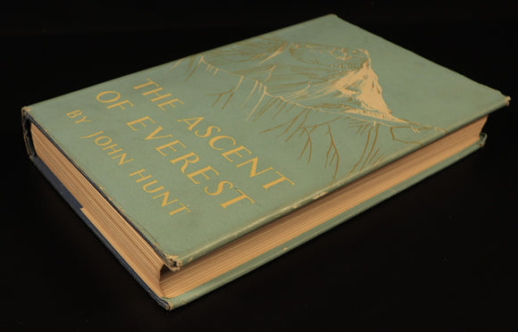 The Ascent Of Everest by John Hunt 1953 1st Ed. Illustrated Mountaineering Book