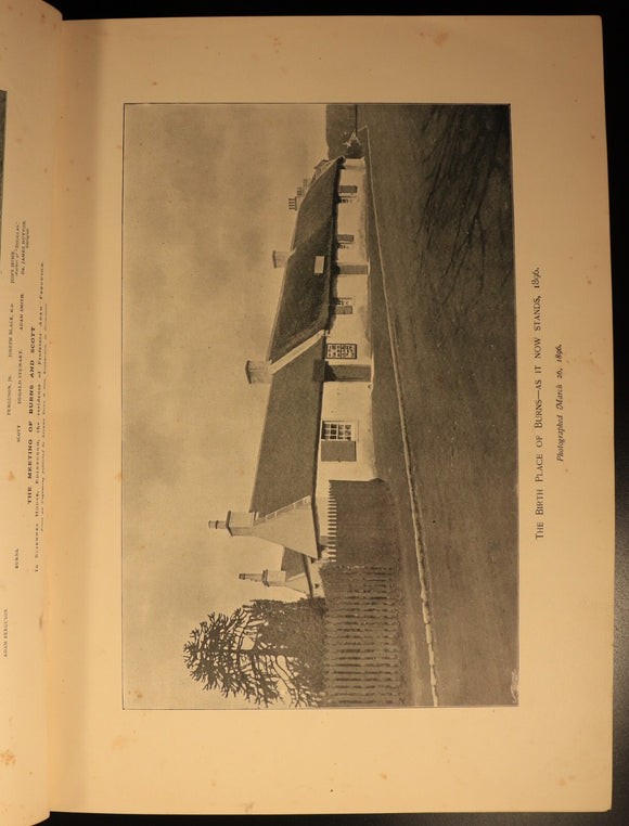 The Songs Of Robert Burns by Lees & Shelley c1896 Antique Poetry History Book