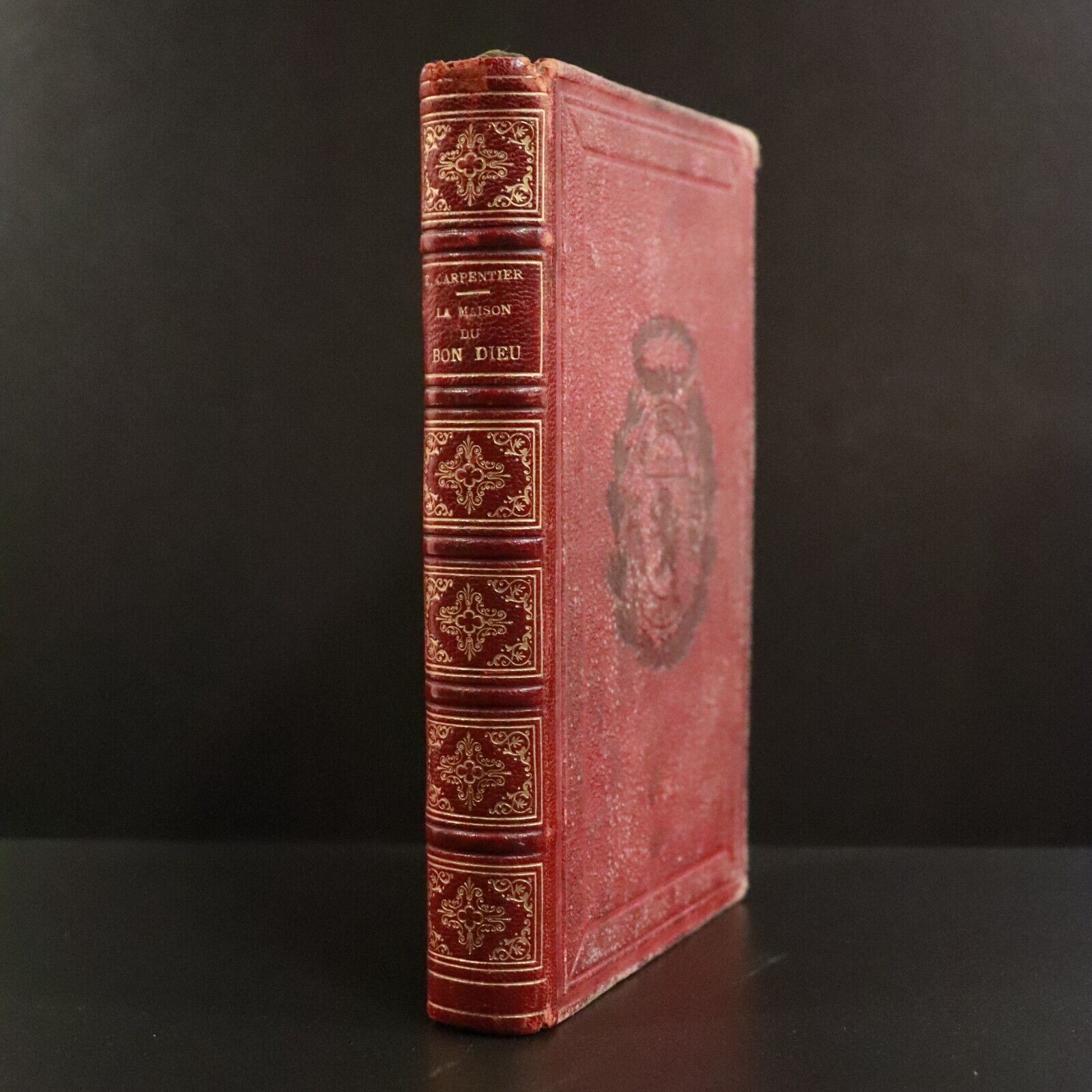 1883 La Maison Du Bon Dieu by Emilie Carpentier French Antique Fiction Book