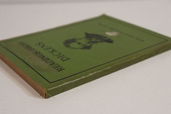 c1910 Readings From Dickens by Charles Dickens Antique British History Book