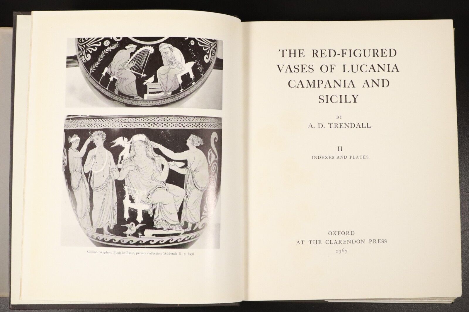 1967 Red Figured Vases Of Lucania Campania Sicily Archaeology Book Vol 2. Plates