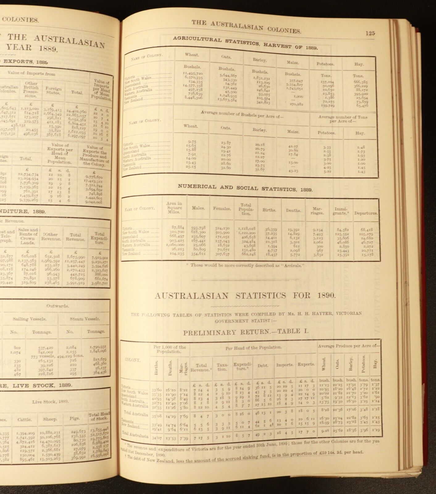 1892 Australian Handbook Directory Business Guide Colonial History Book