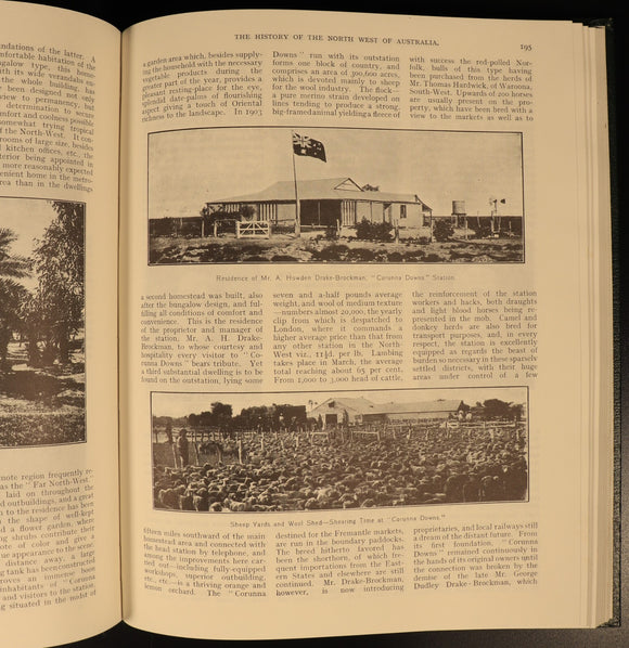 The History Of North West Australia by JS Battye Australian History Book 1985