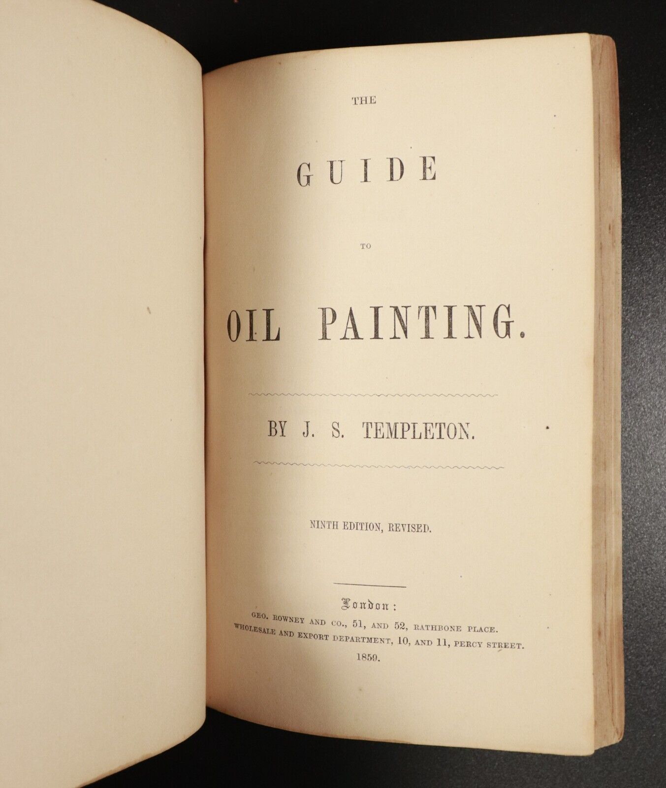 1859 Treatise On Landscape Painting by John Chase Antiquarian Art Book 4 Books