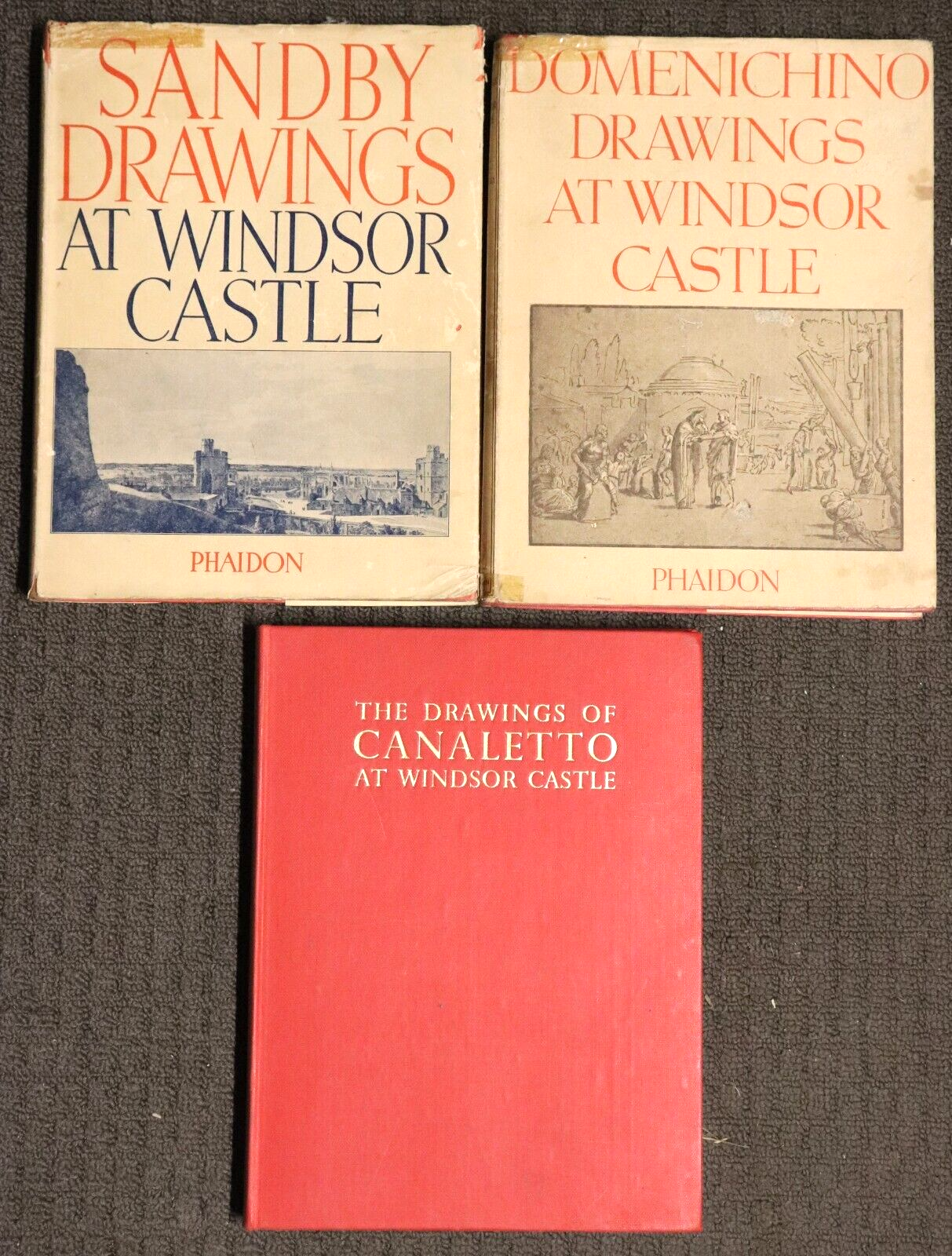 1948 3vol Drawings At Windsor Castle 1st Edition Antique British Art Books