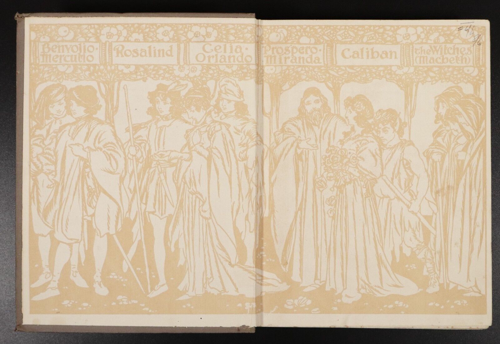 c1916 Gateway To Shakespeare For Children Antique Illustrated Literature Book