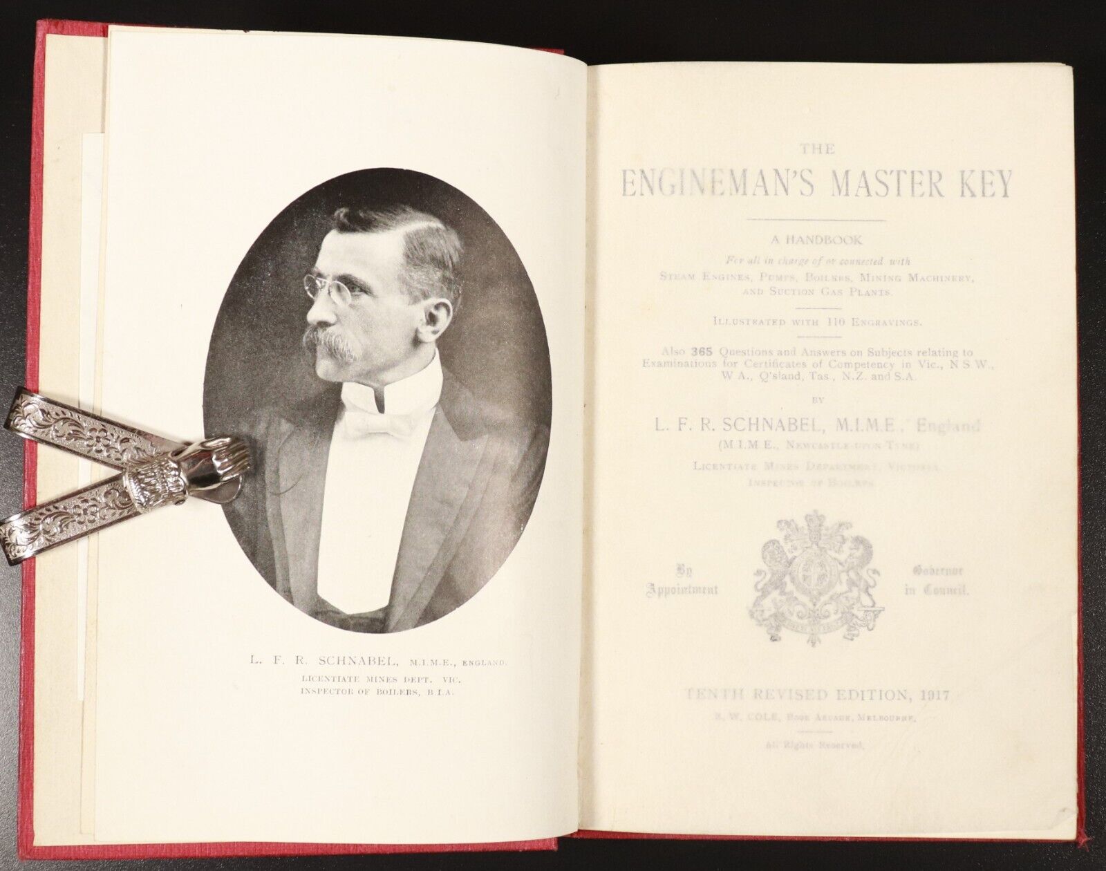 1917 The Engineman's Master Key by LFR Schnabel Antique Steam Engine Book