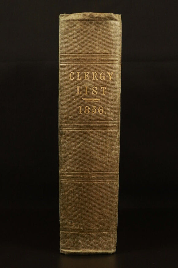 1856 The Clergy List For 1856 Antiquarian British Religious History Book