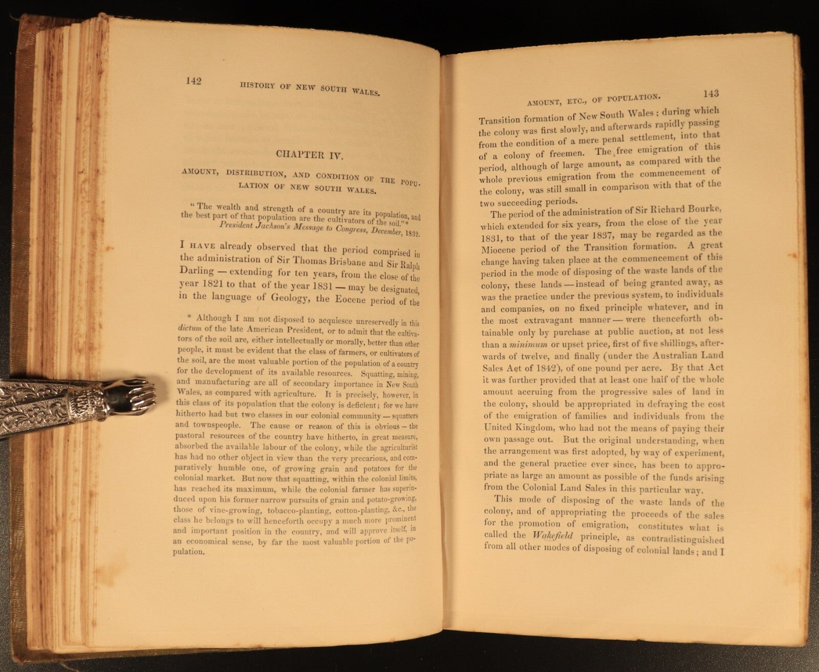 1852 Account Of New South Wales by J.D. Lang Antiquarian Australian History Book