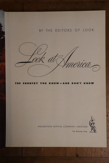 1946 Look at America: The Country You Know & Don't Know Antique History Book - 0