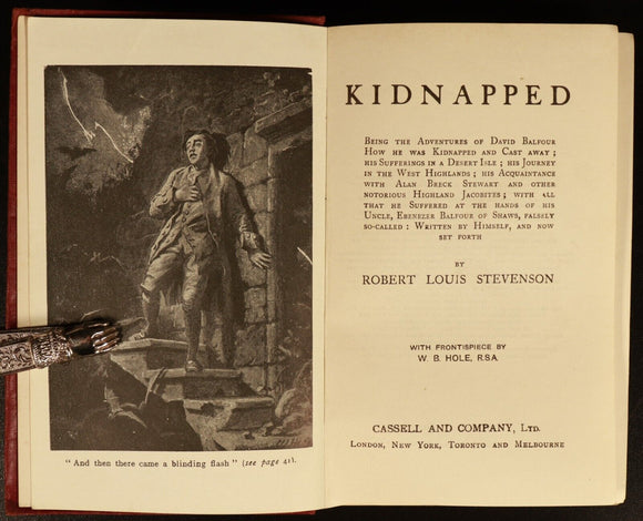 1918 2vol Kidnapped & Catriona by R.L. Stevenson Antique Literature Books