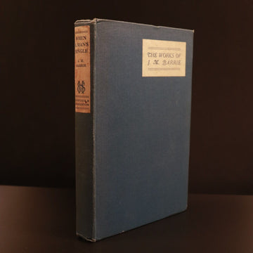 1924 When A Man's Single Literary Life J.M. Barrie Antique Scottish Fiction Book