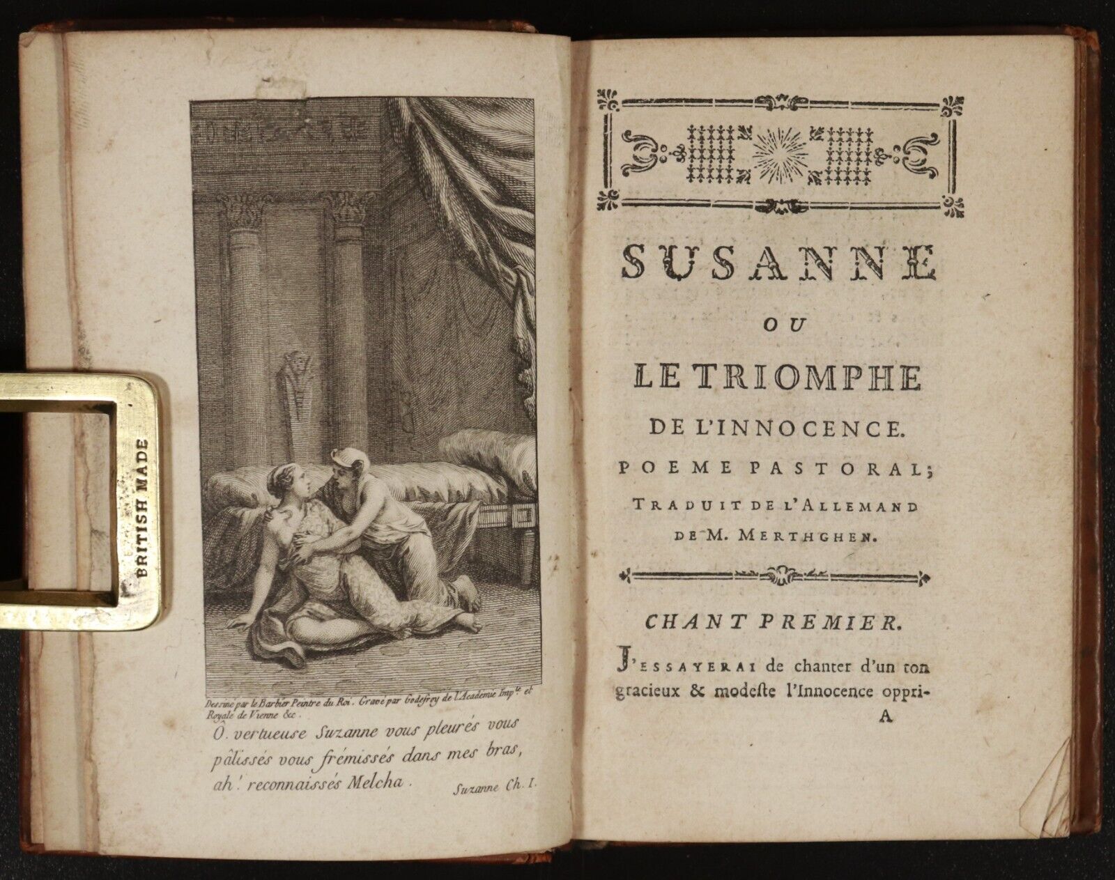 1783 Oeuvres Pastorales De M Merthghen French Antique Religious Theology Book