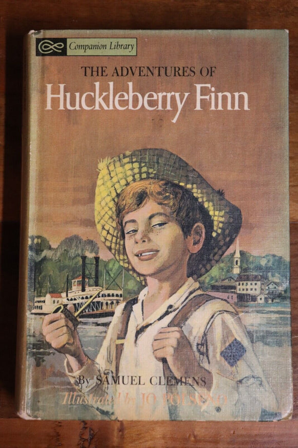 1963 Tom Sawyer & Huckleberry Finn by Mark Twain 2 in 1 Vintage Fiction Book