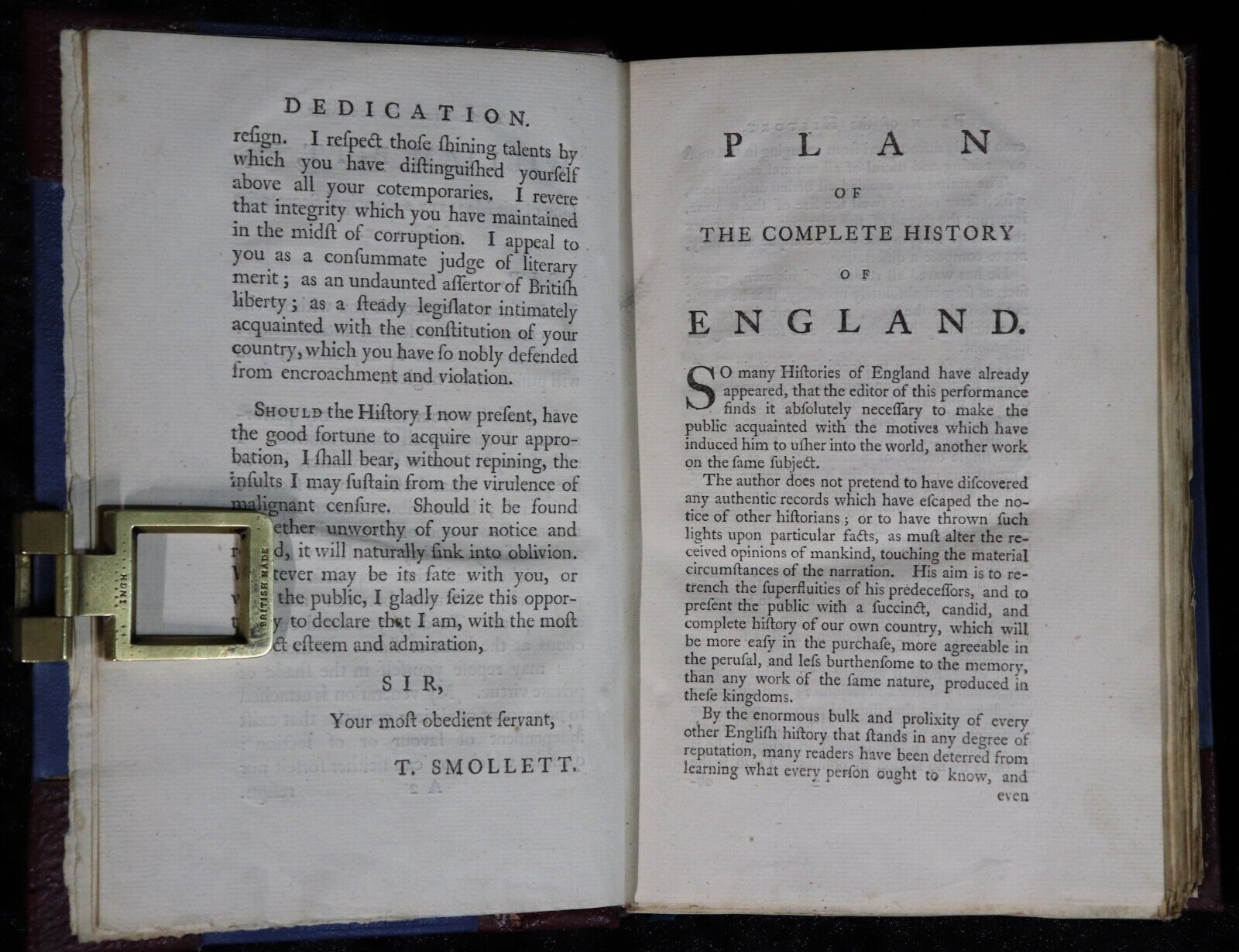 1758 7vol Complete History Of England by T. Smollett Antiquarian Book Set