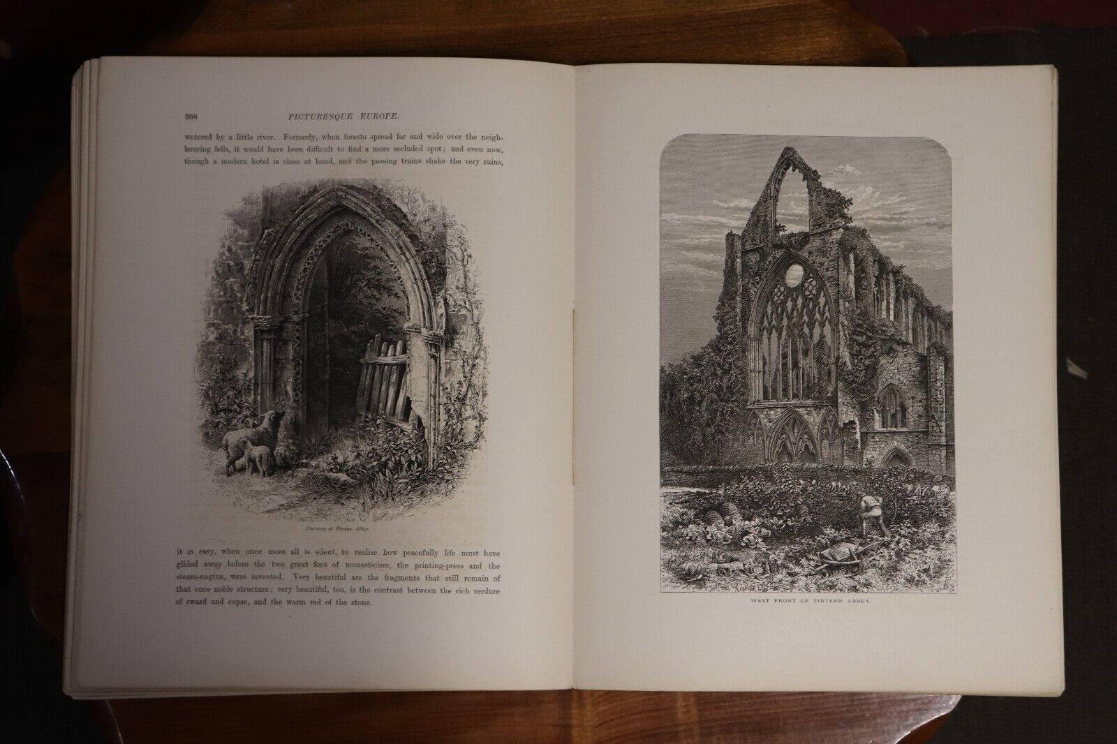 c1875 Picturesque Europe - Division 4 Rare Antiquarian Engravings Book Plates