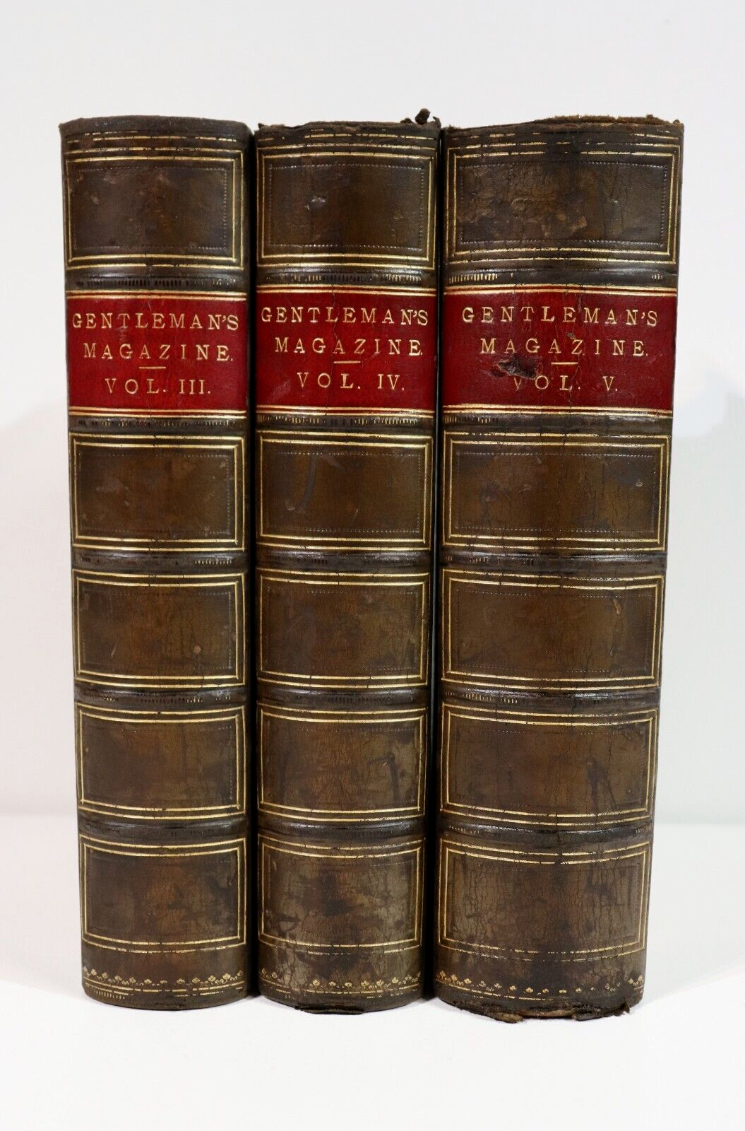 1869 3vol The Gentleman's Magazine Antique British History Reference Books