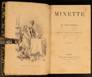 1886 Minette by Julie Gouraud Antiquarian Illustrated French Fiction Book-5
