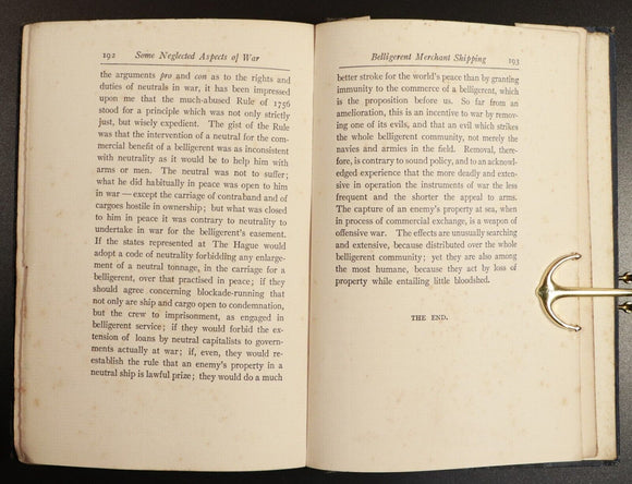 1907 Some Neglected Aspects Of War by A.T. Mahan Antique Military History Book