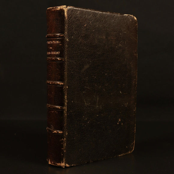 L'Imitation De Jesus Christ par De Lamennais 1885 Antique French Theology Book