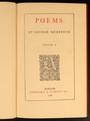 1909 Poems by George Meredith 2 Volume Antique British Poetry Book Set-5