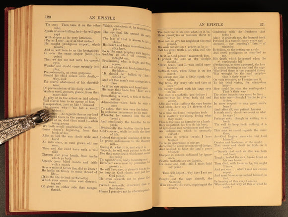 1907 Poems Of Robert Browning Antique British Poetry Book Oxford Edition