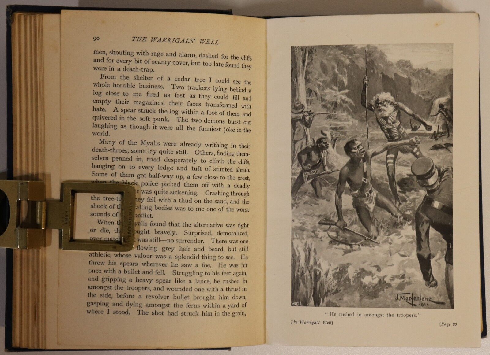 1901 The Warrigal's Well by D. MacDonald Antique Australian Fiction Book