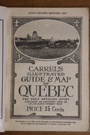 1947 Carrel's Illustrated Guide & Map of Quebec Antique Tourist Guide Book-3