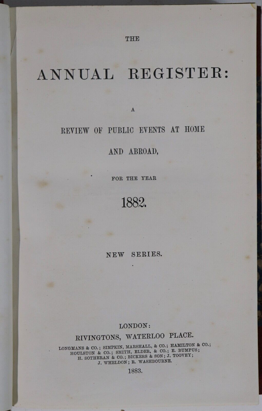 c1876 8vol The Annual Register For Years 1876 to 1894 Antique History Books