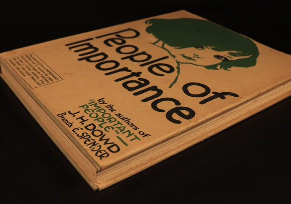 1938 People Of Importance by J.H. Dowd British Art Book Of Sketches B.E. Spender