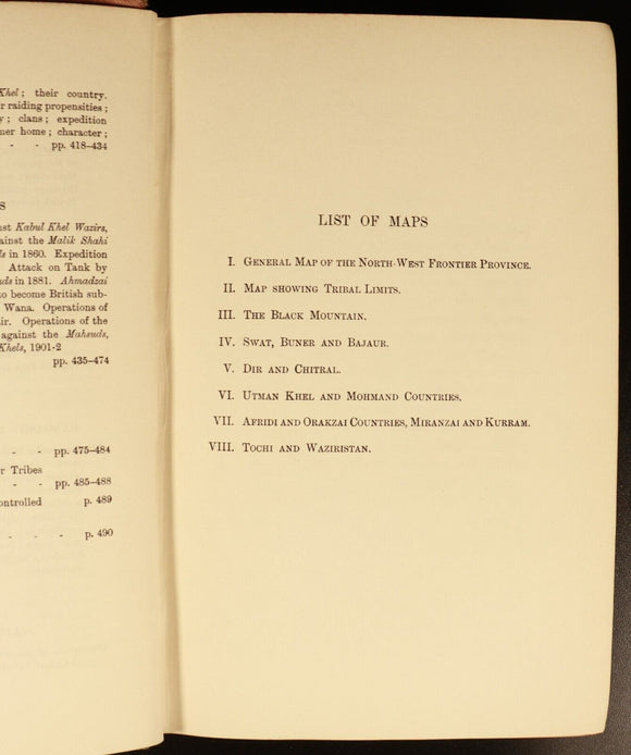 1912 From Black Mountain To Waziristan Antique British Military History Book