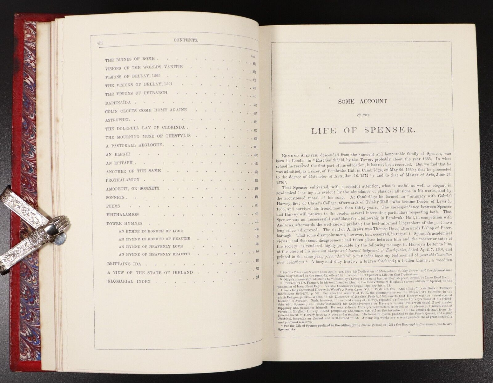 c1890 The Works Of Edmund Spenser The Faery Queene Antique British Poetry Book