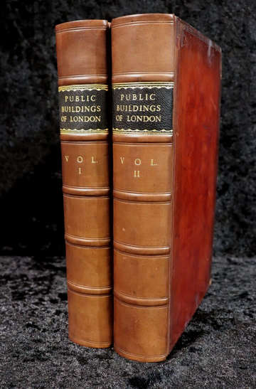 1825 2vol Public Buildings Of London Illustrated Antiquarian Architecture Books