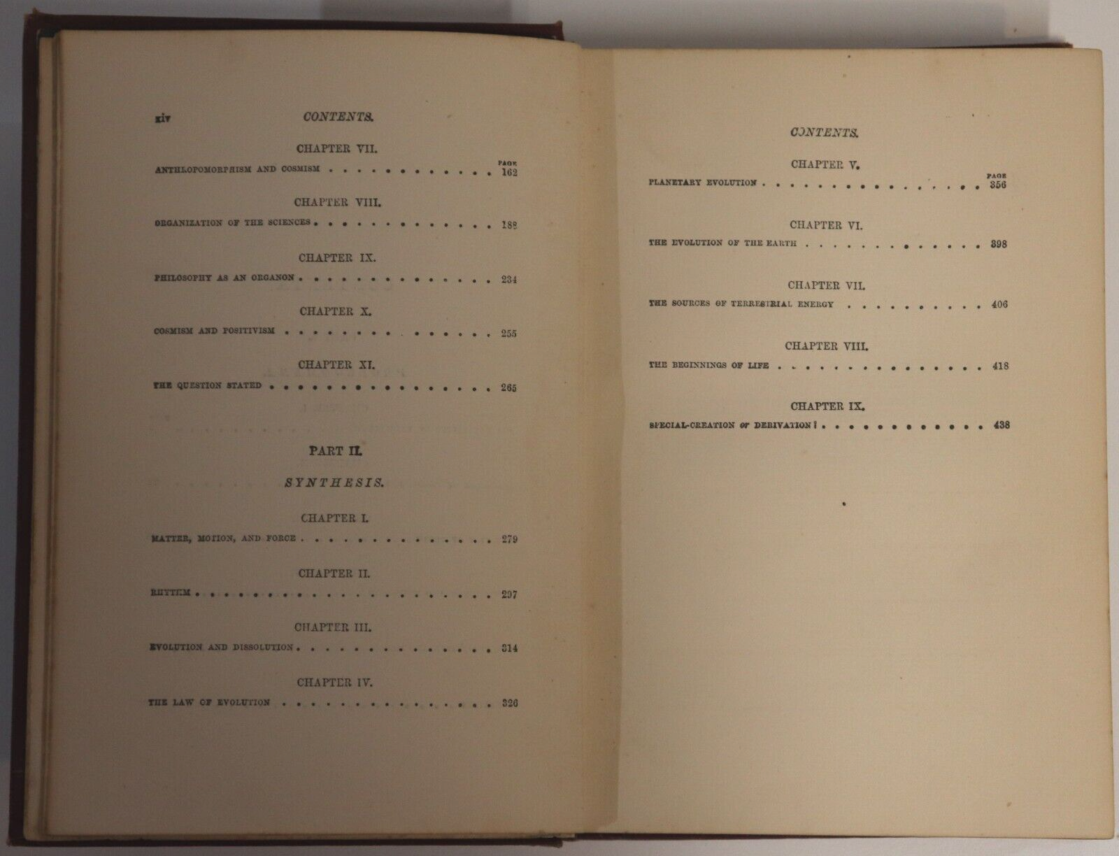 1890 2vol Outlines Of Cosmic Philosophy by J. Fiske Antique Philosophy Book Set