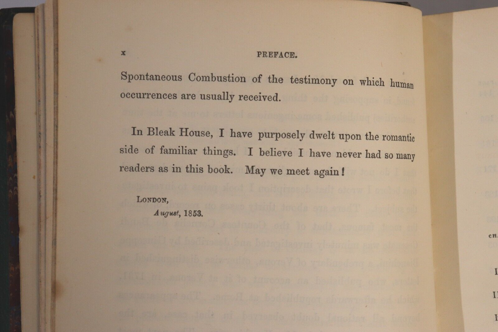 c1853 Bleak House by Charles Dickens Antiquarian British Fiction Book Early