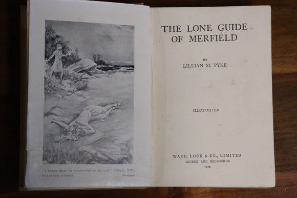 1925 The Lone Guide Of Merfield Antique Australian Fiction Literature Book