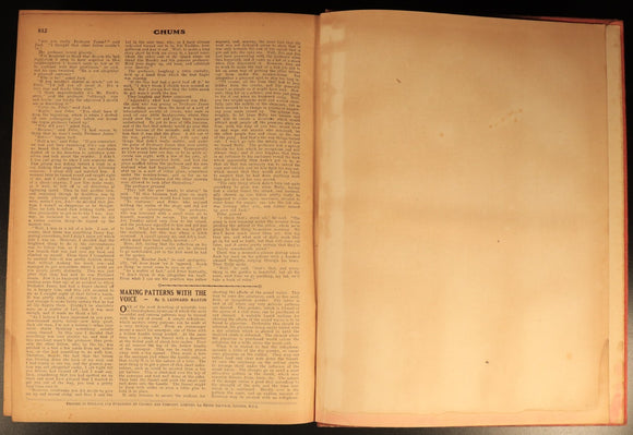 Chums 1922 Illustrated Paper For Boys Antique Illustrated British Childrens Book