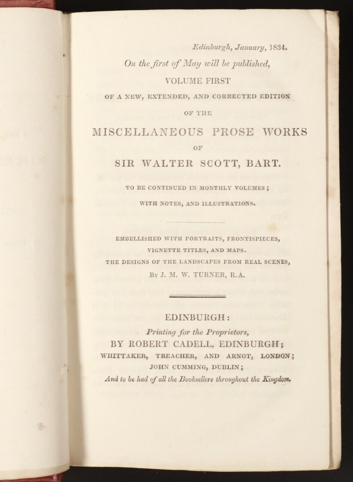 1833 4vol Poetical Works Of Sir Walter Scott Bart. Antiquarian Poetry Books