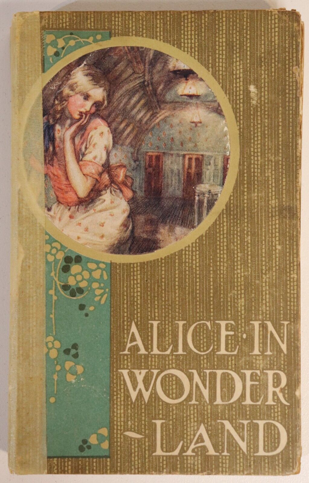 1923 Alice's Adventures In Wonderland by Lewis Carroll Antique Fiction Book