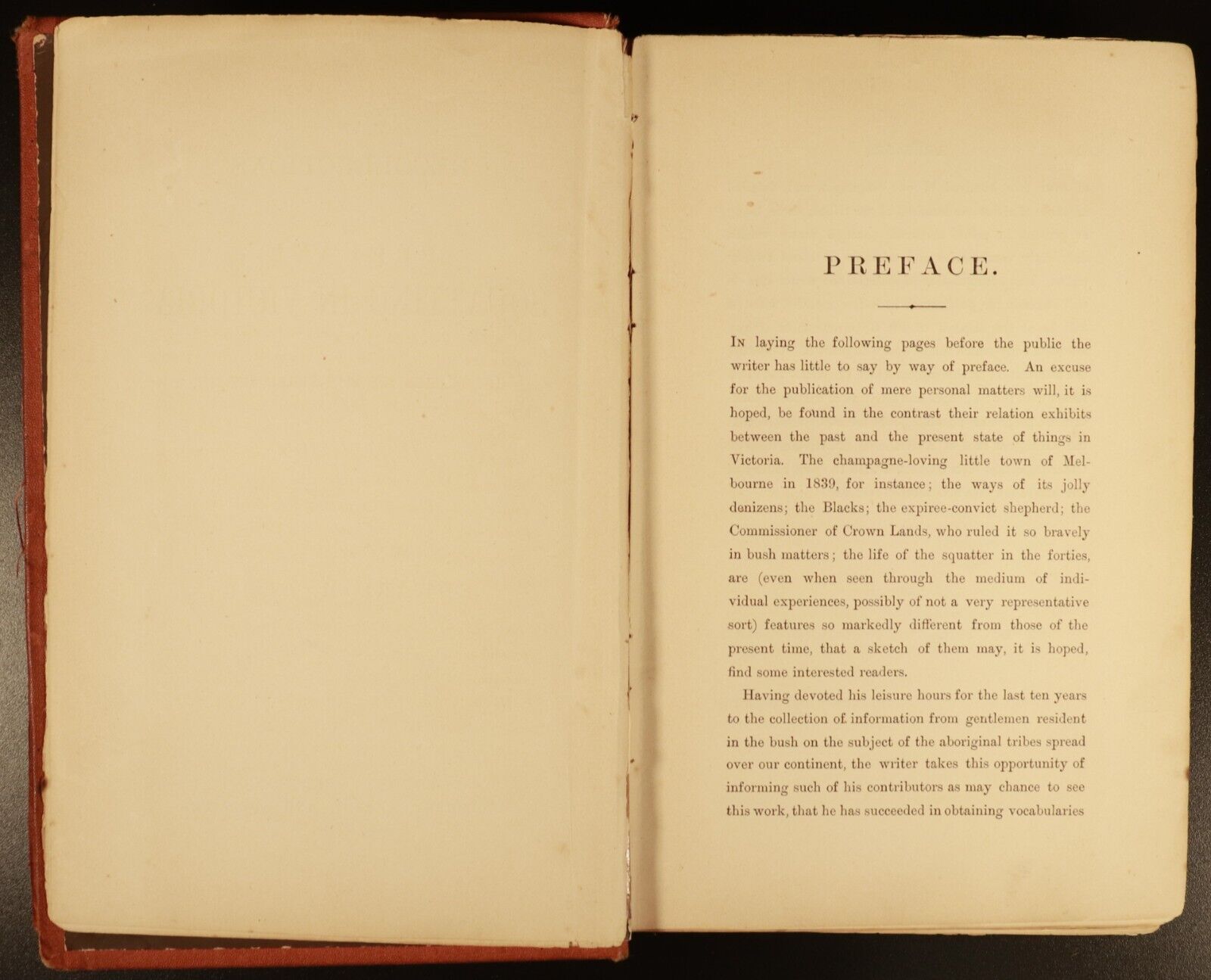 1883 Squatting In Victoria E.M. Curr Antiquarian Australian History Book 1st Ed