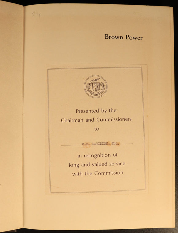1969 Brown Power by C. Edwards History Of SEC Victoria Energy History Book