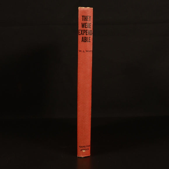 1943 They Were Expendable by W.L. White WW2 American Military History Book